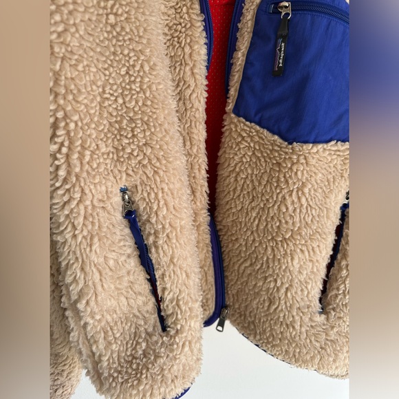 2000’s Patagonia “Deep Pile” Classic Retro X Vintage Jacket, Men’s Medium - Picture 6 of 16